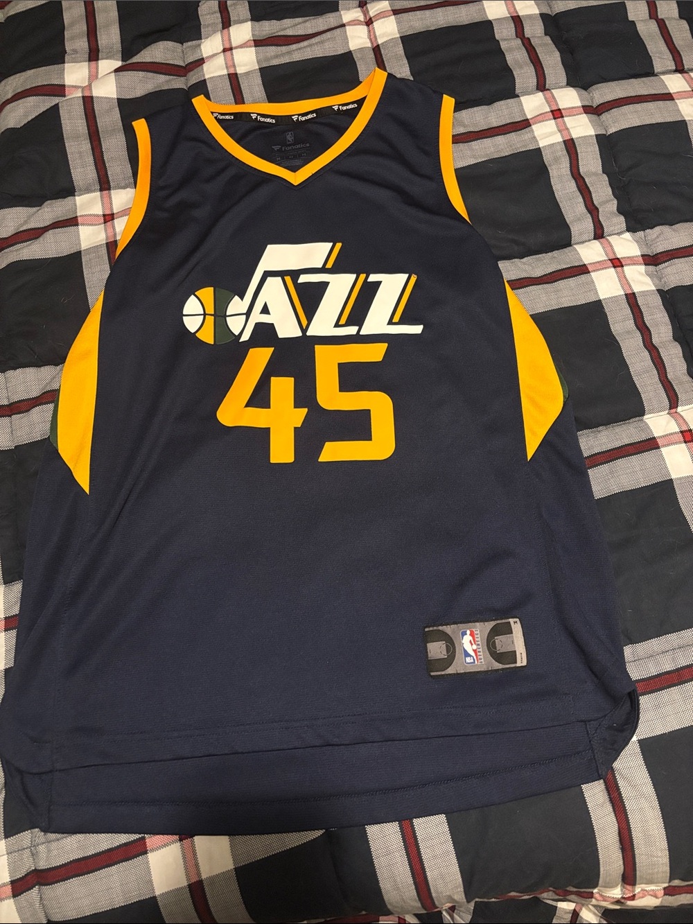 Fanatics Jazz #45 Donovan Mitchell Basketball Jersey